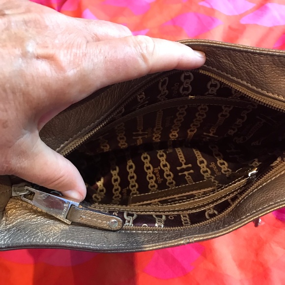 Tignanello Gold Leather Purse - Picture 6 of 9